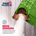 Load image into Gallery viewer, Palz&Co Paw Puzzle Silicone Slow Feeding Mat - Large Green