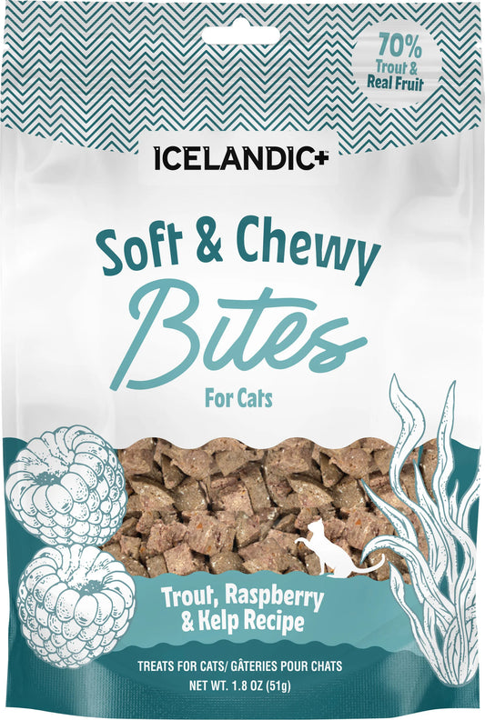ICELANDIC CAT TROUT & RASPBERRY SOFT & CHEWY BITES