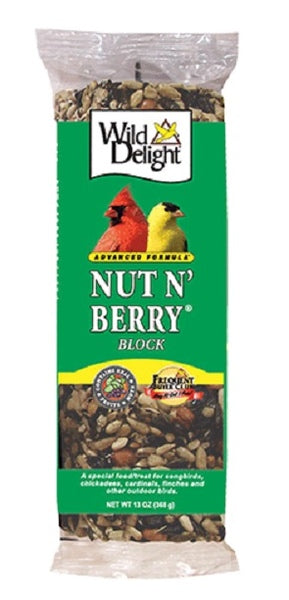 Wild Delight Nut N' Berry Block Bird Food 13-oz Block