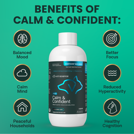 VETRISCIENCE DOG & CAT CALM AND CONFIDENT LIQUID 8OZ