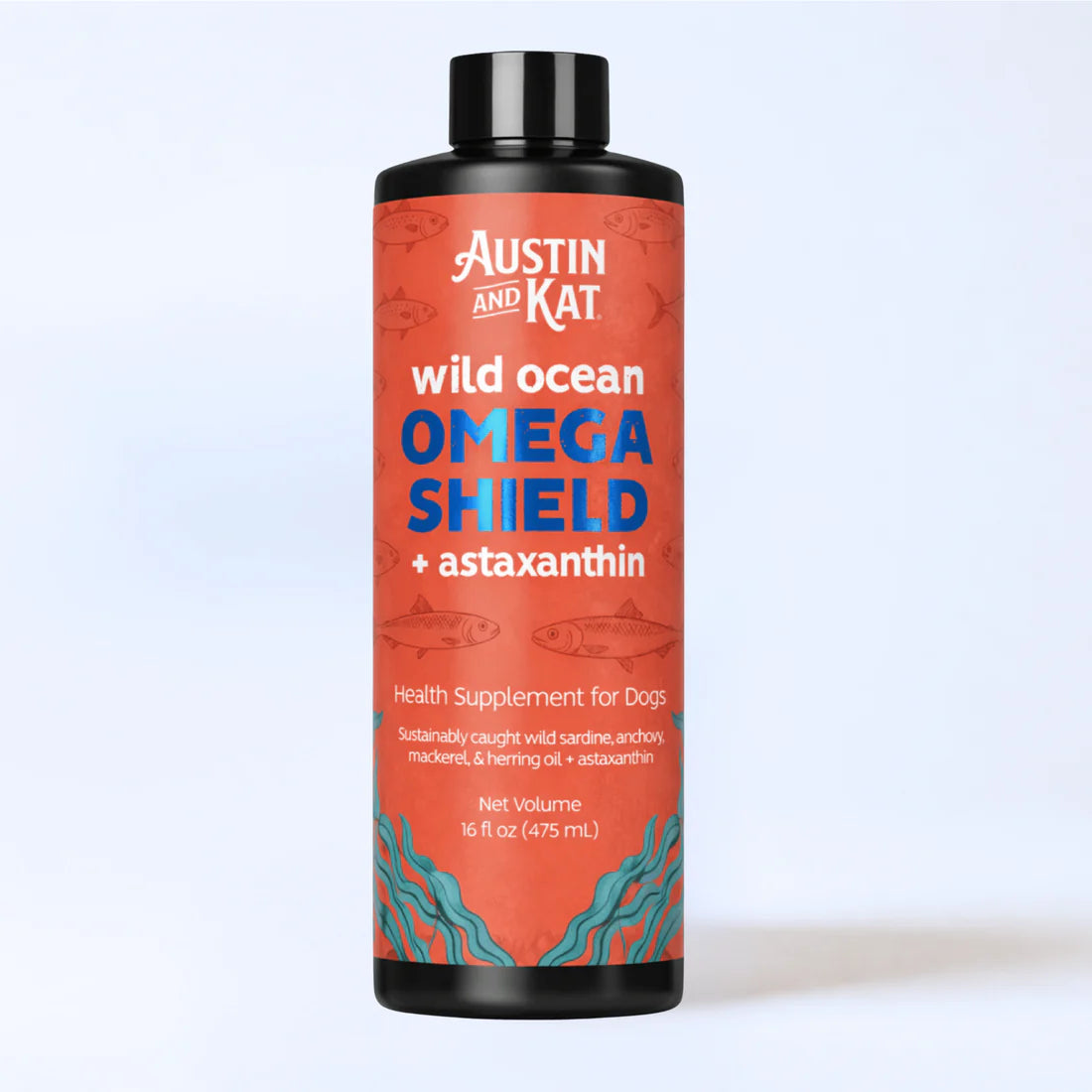 AUSTIN & KAT DOG WILD OCEAN OMEGA SHIELD WITH ASTAXANTHIN 16OZ