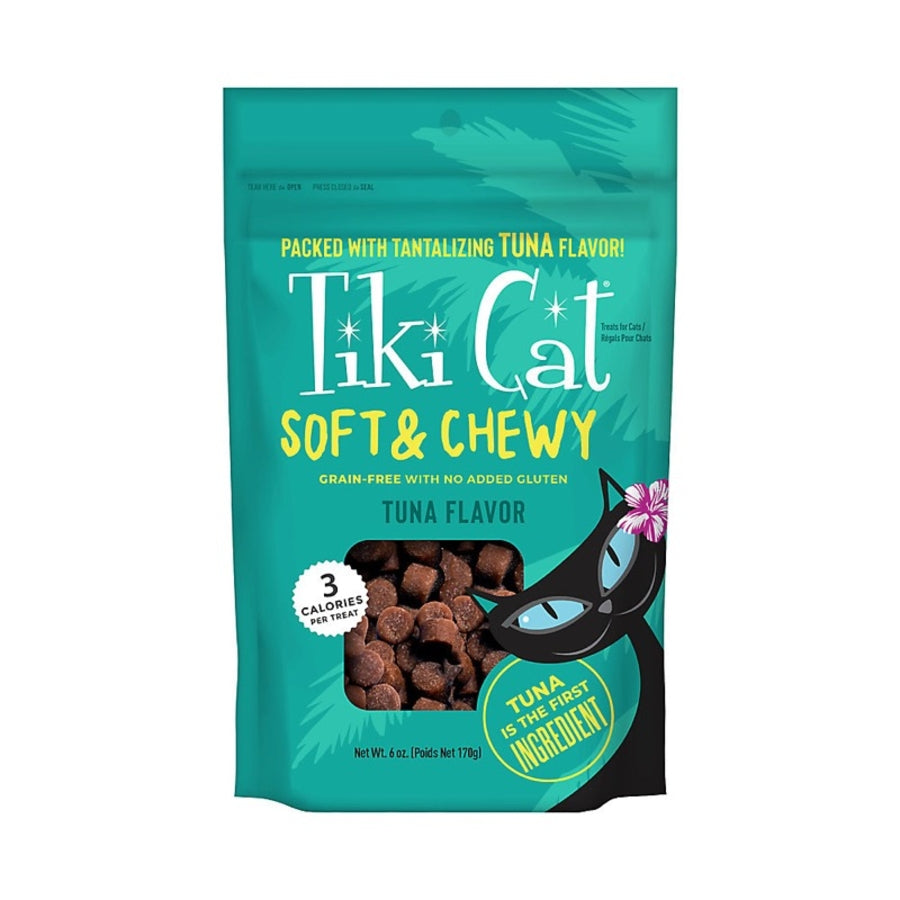 TIKI PETS CAT SOFT & CHEWY TUNA 6OZ