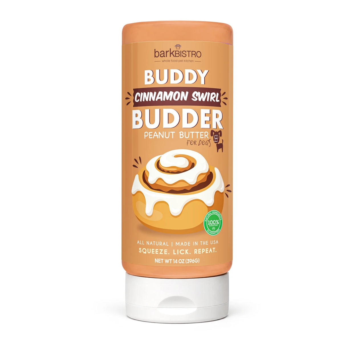 Bark Bistro Cin Roll Buddy Budder 14oz Bottle