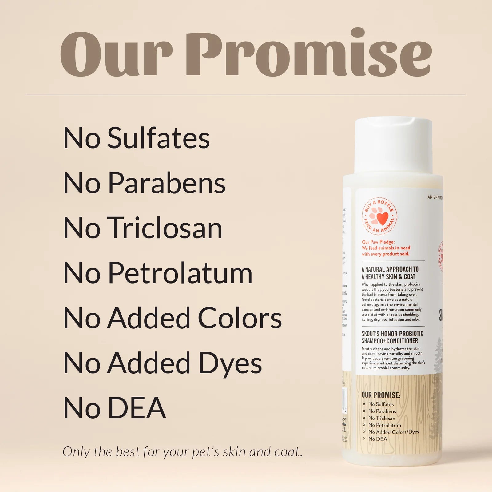 SKOUT'S HONOR DOG PROBIOTIC SHAMPOO + CONDITIONER DOG OF THE WOODS 16OZ