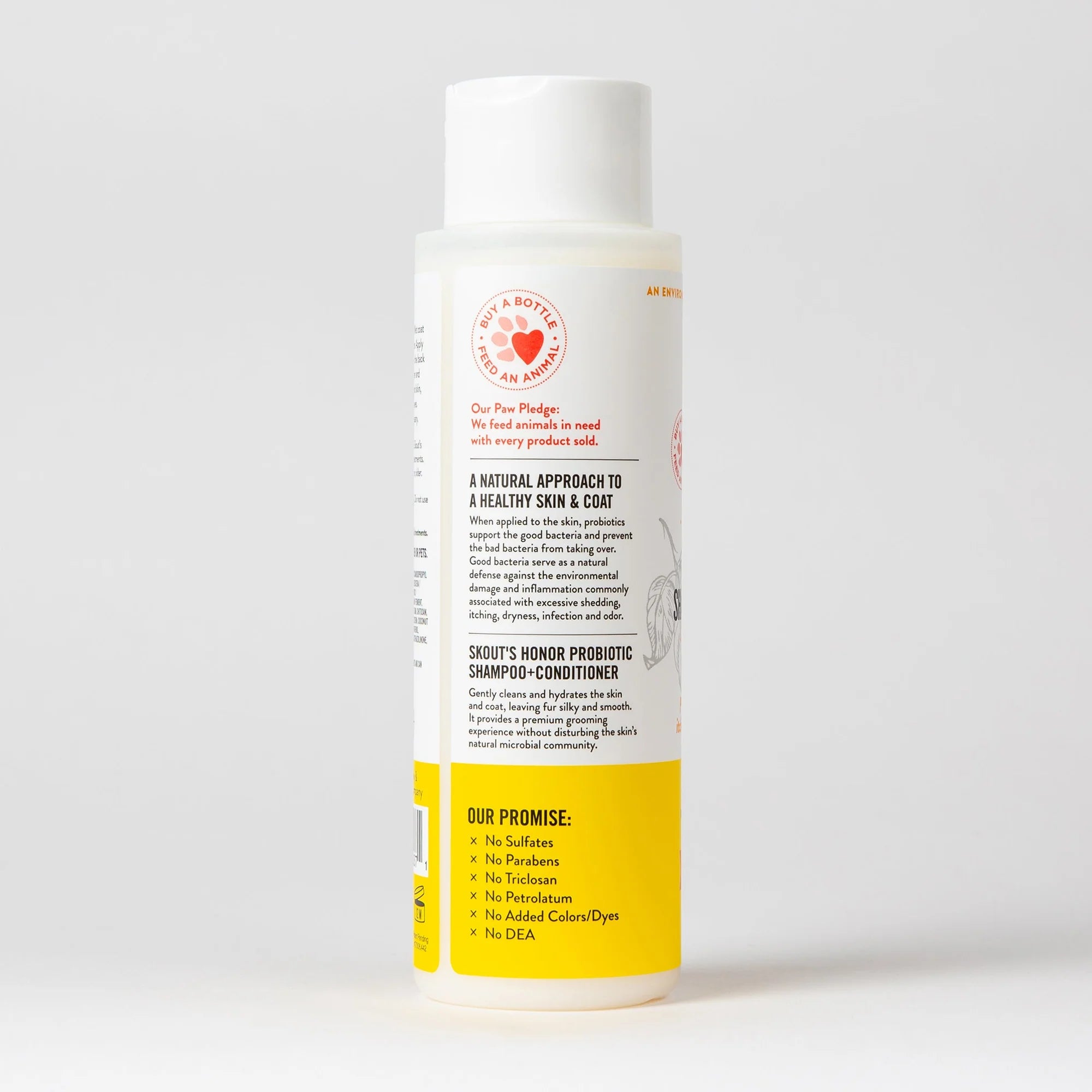 SKOUT'S HONOR DOG PROBIOTIC SHAMPOO + CONDITIONER HONEYSUCKLE 16OZ