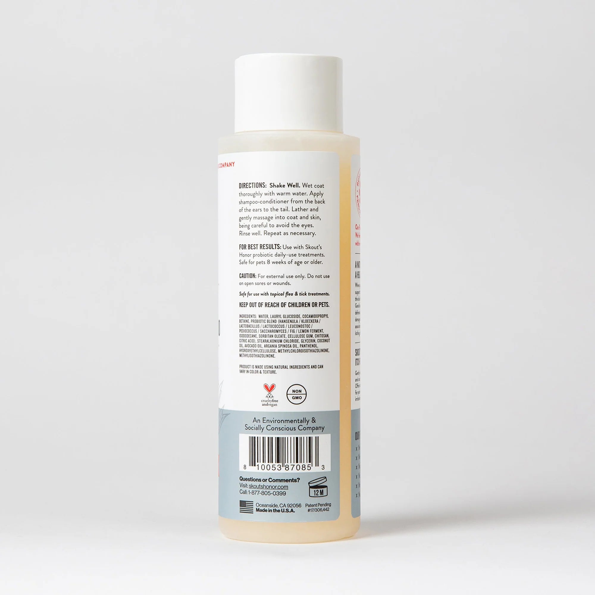 SKOUT'S HONOR DOG PROBIOTIC ITCH RELIEF SHAMPOO 16OZ