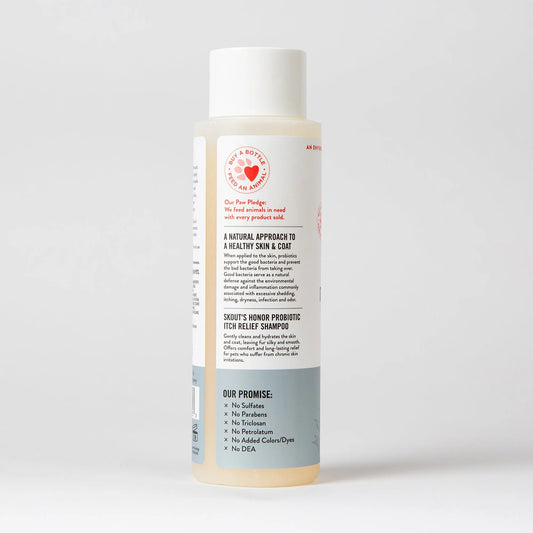 SKOUT'S HONOR DOG PROBIOTIC ITCH RELIEF SHAMPOO 16OZ