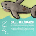 Load image into Gallery viewer, SNUGAROOZ Saul The Shark w/Ball 19"
