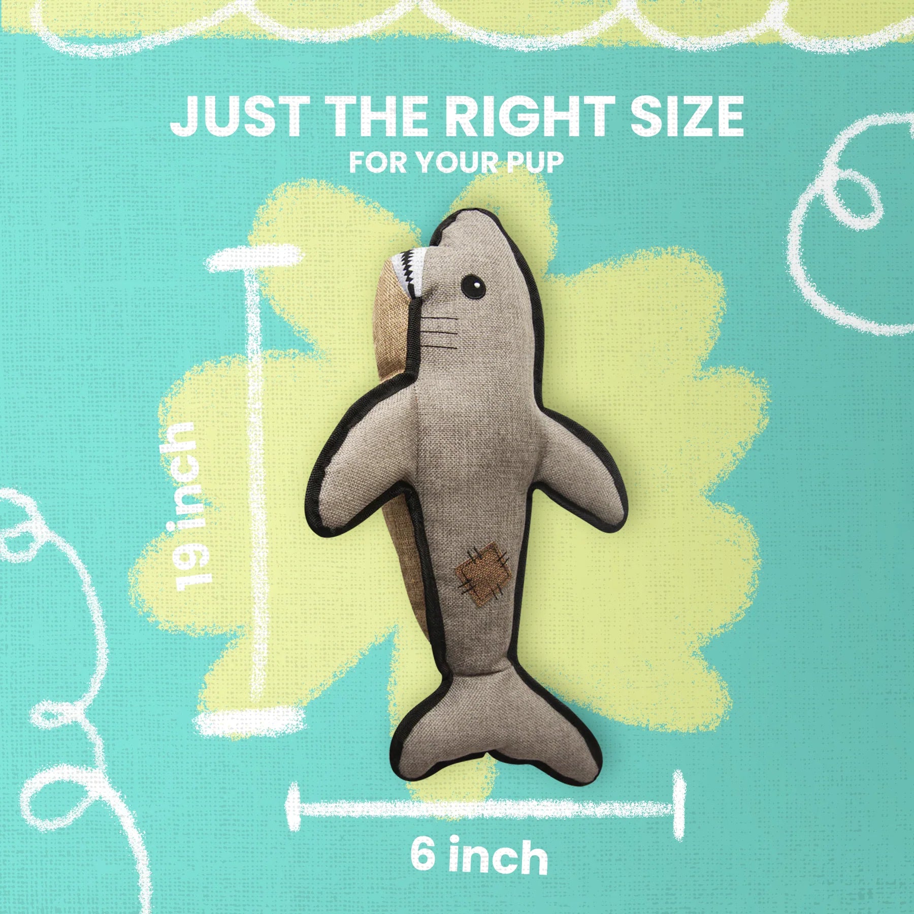 SNUGAROOZ Saul The Shark w/Ball 19"