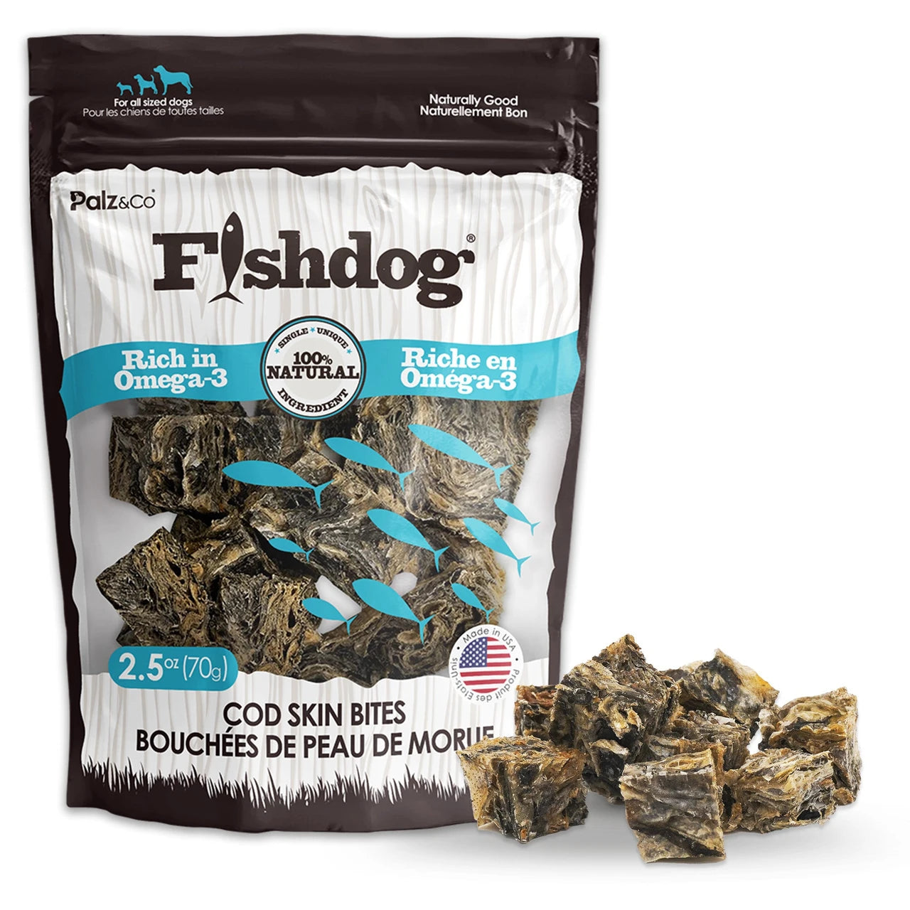 Palz&Co Fishdog Cod Skin Bites Cubes
