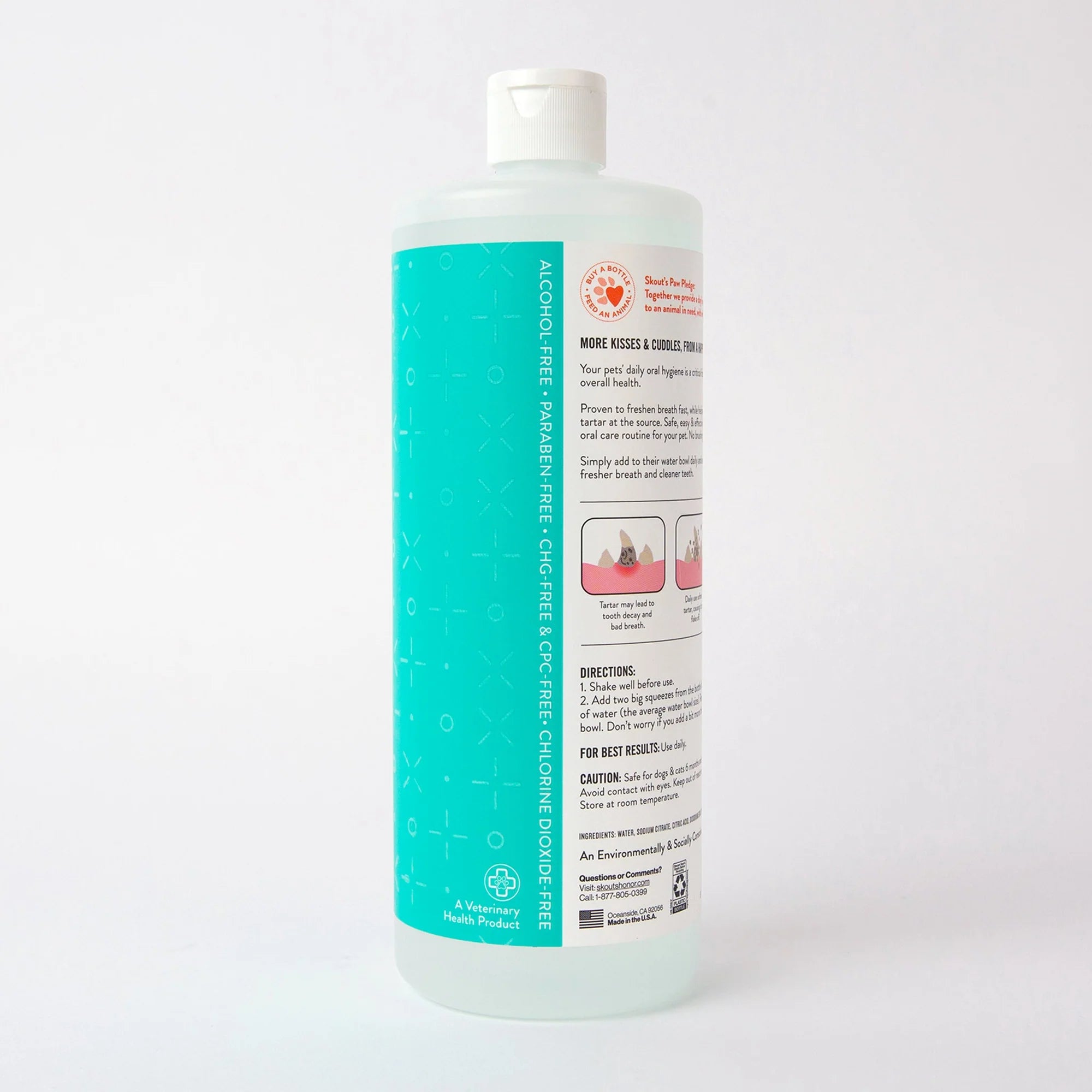 SKOUT'S HONOR DOG FRESHER BREATH WATER ADDITIVE 16OZ
