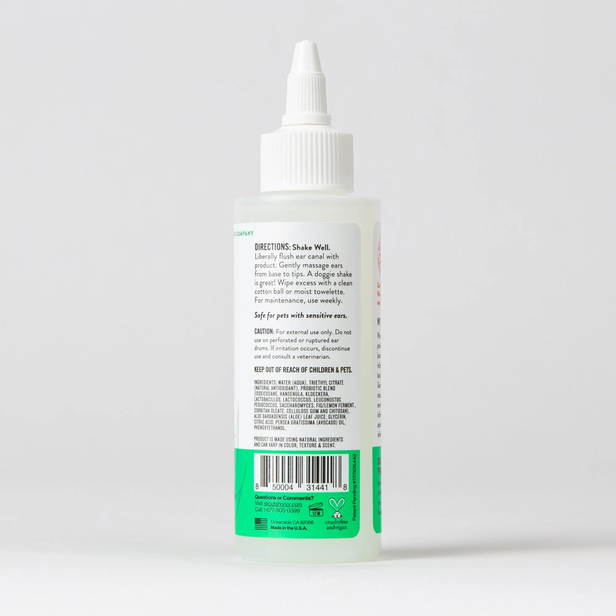 SKOUT'S HONOR DOG PROBIOTIC EAR CLEANER 4OZ