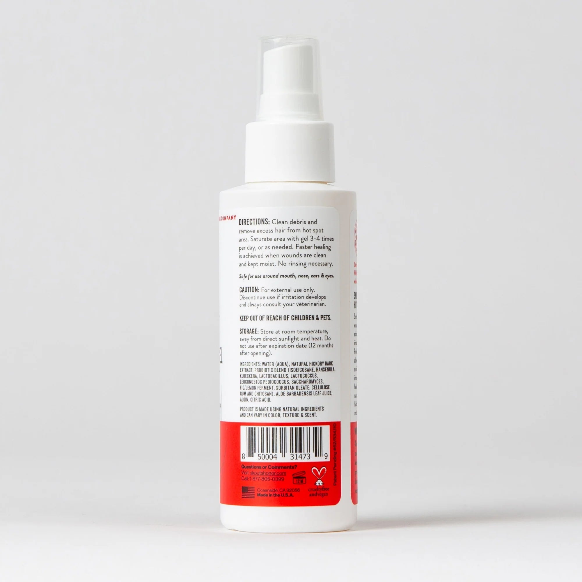 SKOUT'S HONOR DOG PROBIOTIC HOT SPOT HYDROGEL 4OZ