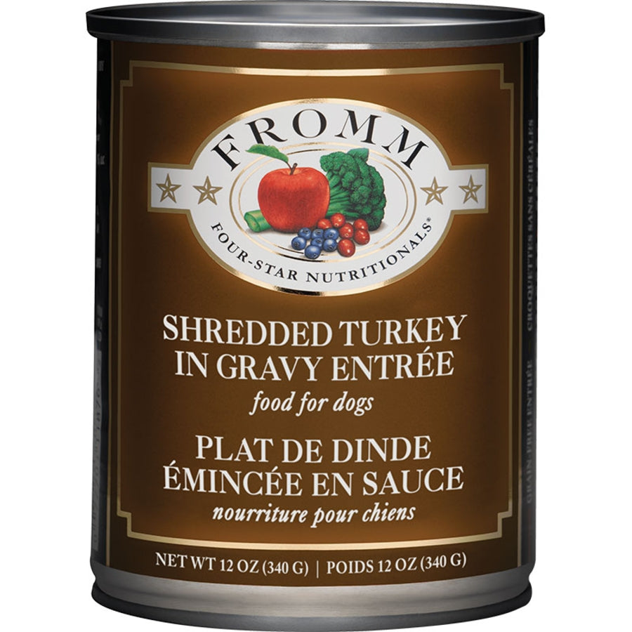 FROMM DOG 4STAR SHREDDED TURKEY 12OZ
