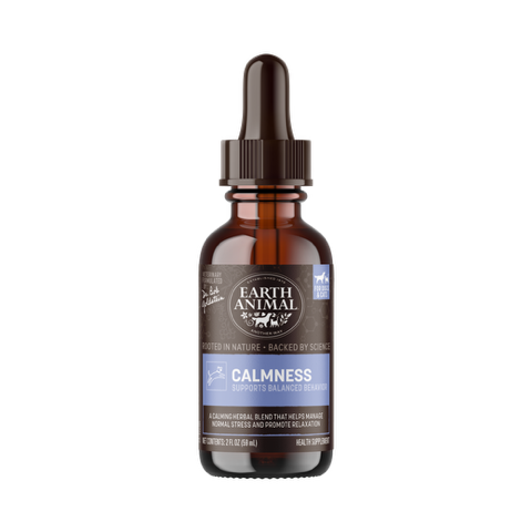 EARTH ANIMAL DOG APOTHECARY CALMNESS HERBAL LIQUID CALMING SUPPLEMENT