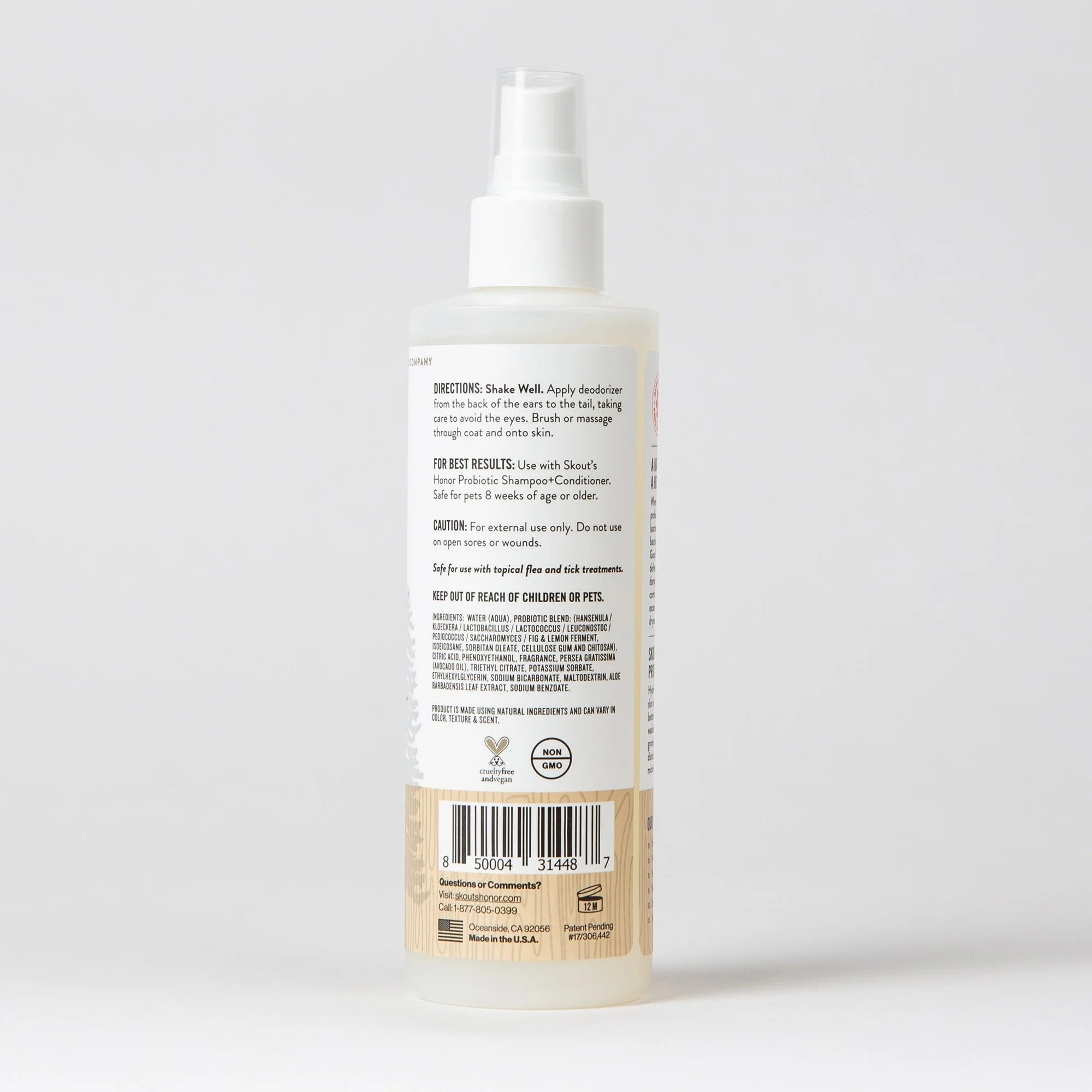 SKOUT'S HONOR DOG PROBIOTIC DEODORIZER DOG OF THE WOODS 8OZ