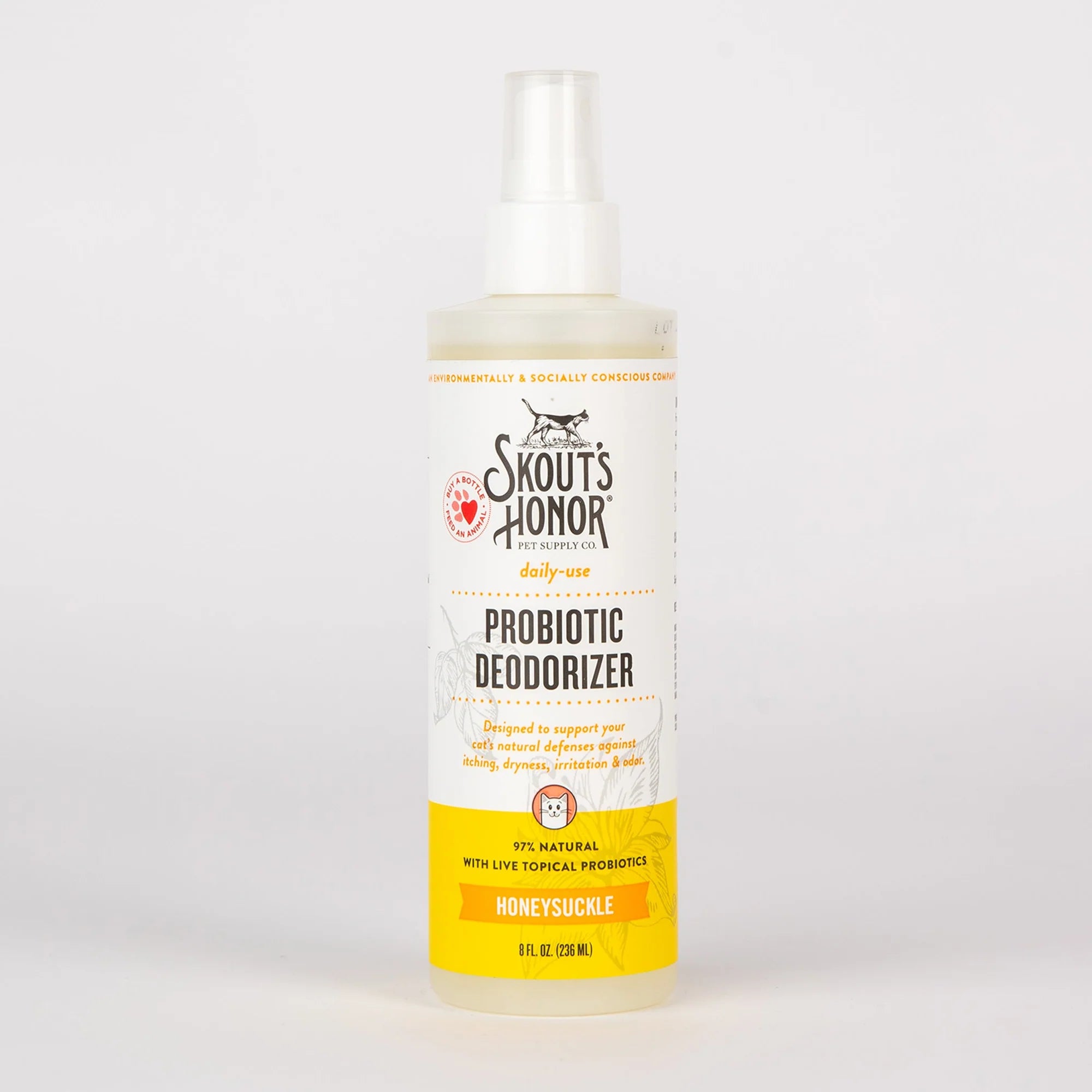 SKOUT'S HONOR CAT PROBIOTIC DEODORIZER HONEYSUCKLE 8OZ