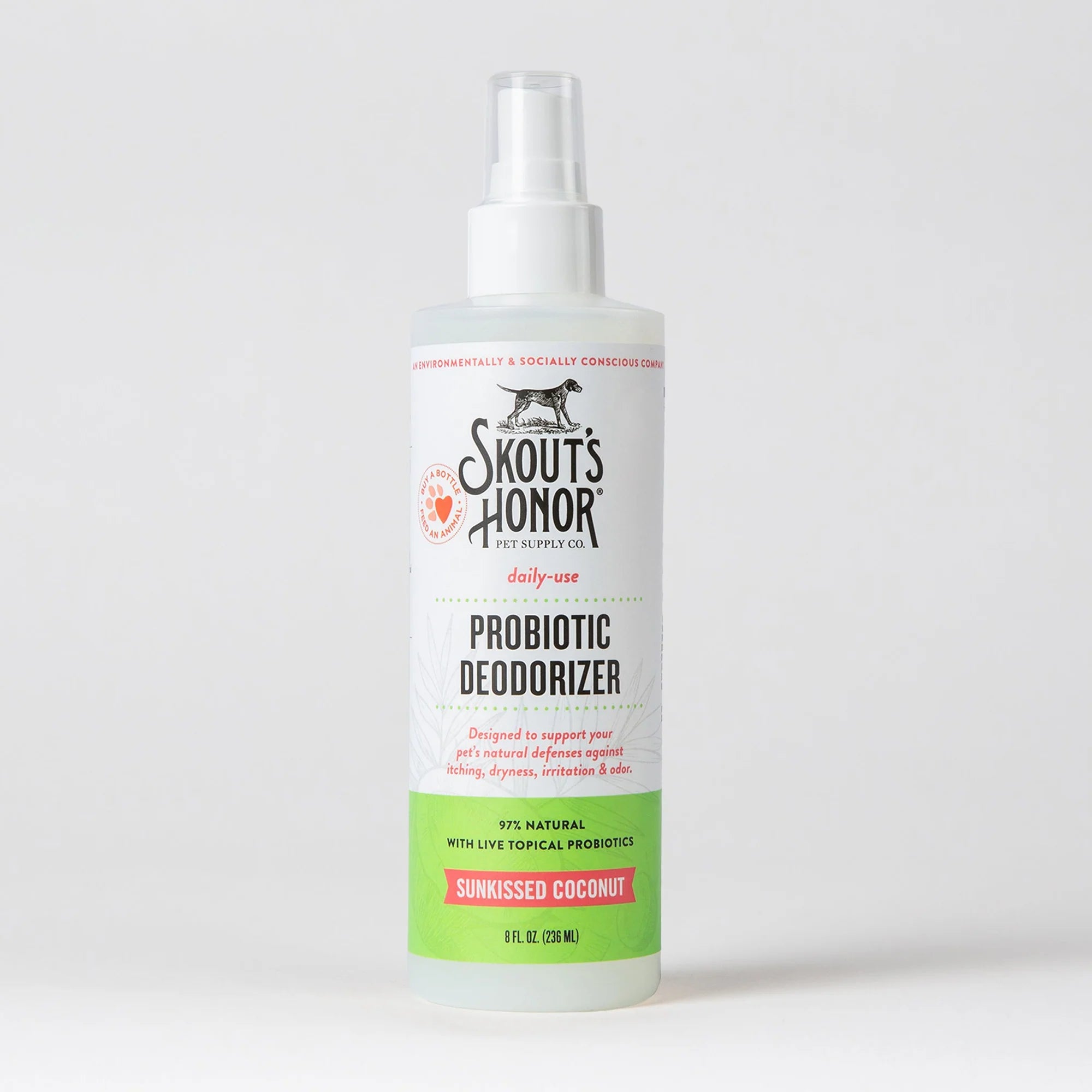 SKOUT'S HONOR DOG & CAT PROBIOTIC DEODORIZER SUNKISSED COCONUT 8OZ
