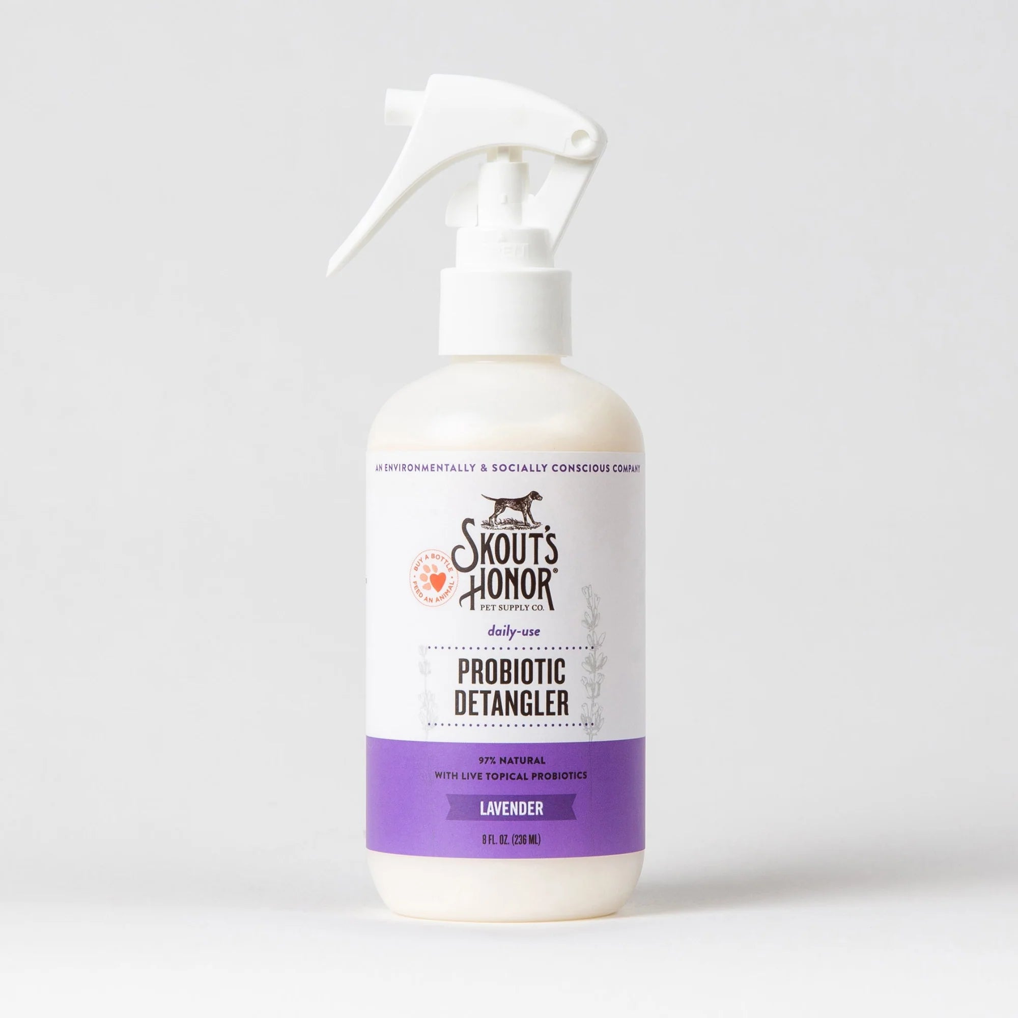 SKOUT'S HONOR DOG PROBIOTIC DETANGLER LAVENDER 8OZ