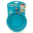 Load image into Gallery viewer, MESSY MUTTS DOG COLLAPSIBLE BOWL BLUE 3 CUP
