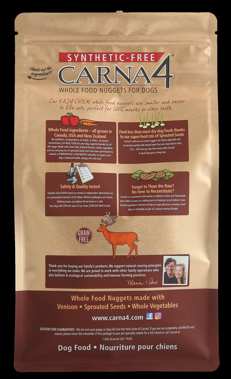 Carna4 EZ Chew DOG Food - Venison