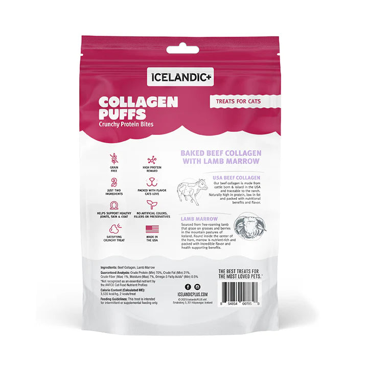 ICELANDIC CAT BEEF COLLAGEN PUFFS WITH MARROW 0.5OZ