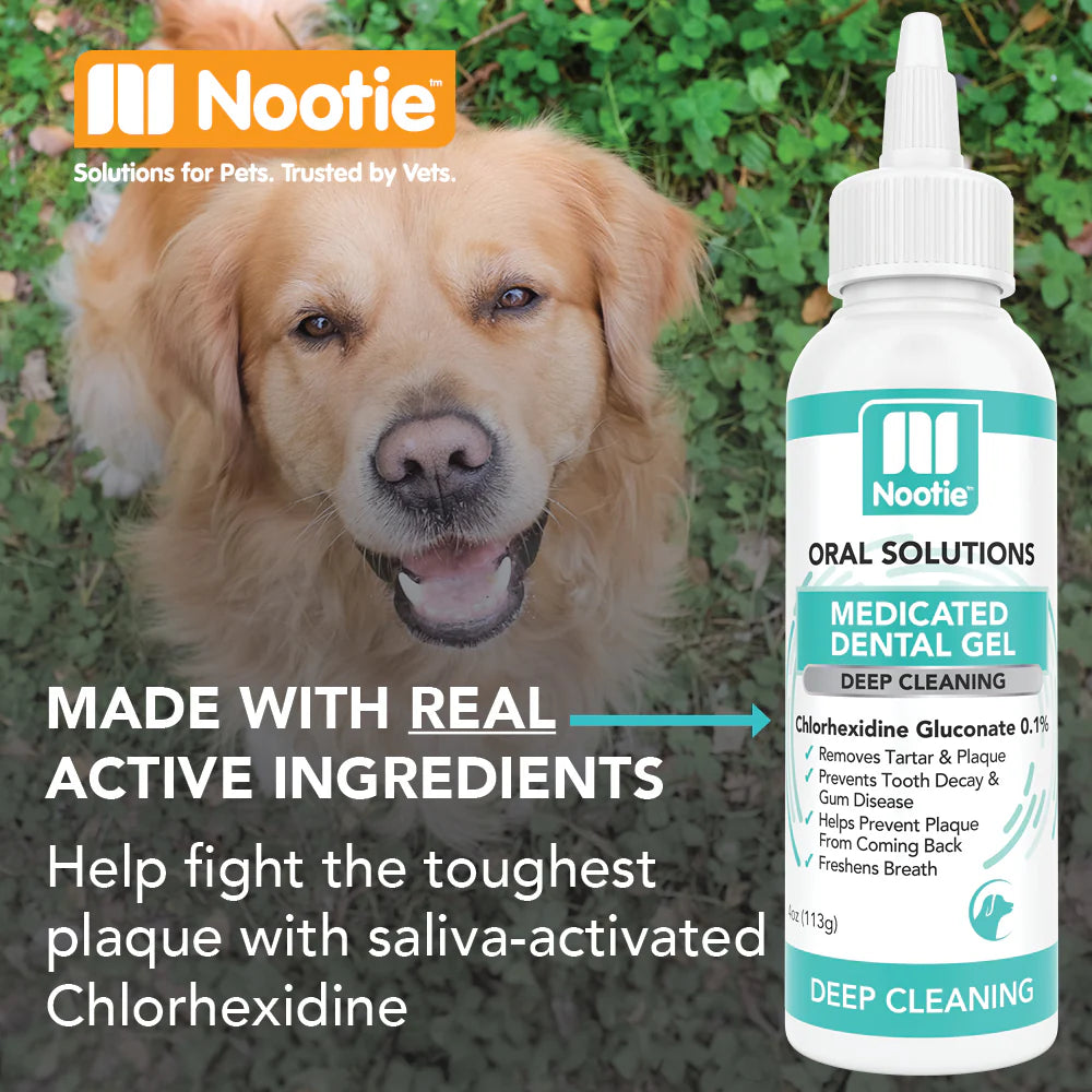 NOOTIE DOG DERMATOLOGY SOLUTIONS ANTIMICROBIAL DENTAL GEL 4OZ