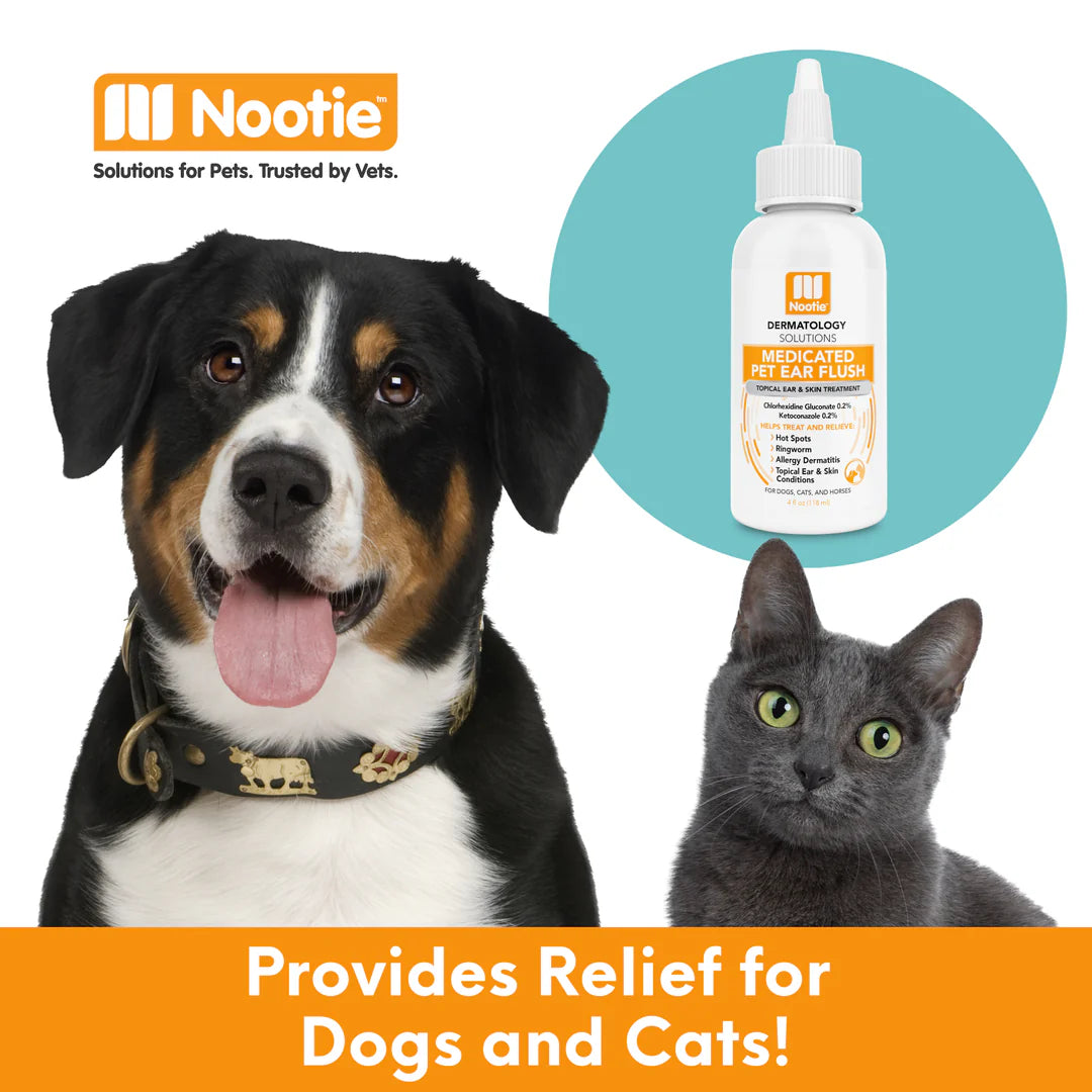 NOOTIE DOG DERMATOLOGY SOLUTIONS MEDICATED EAR FLUSH 4OZ