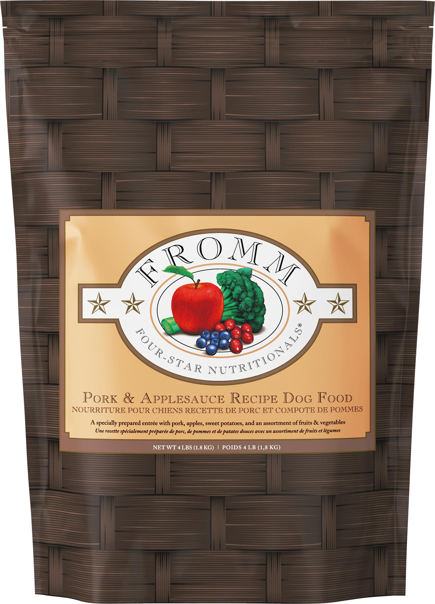 FROMM DOG 4STAR PORK & APPLESAUCE 12LBS