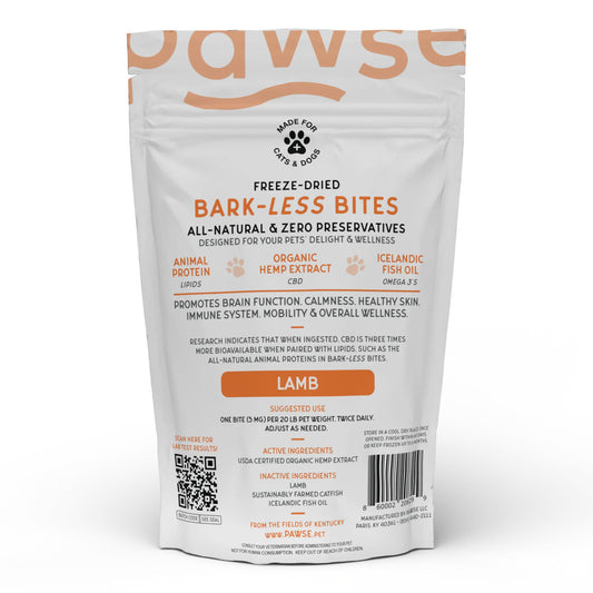 Pawse 300mg CBD Treats (60 Ct) Lamb