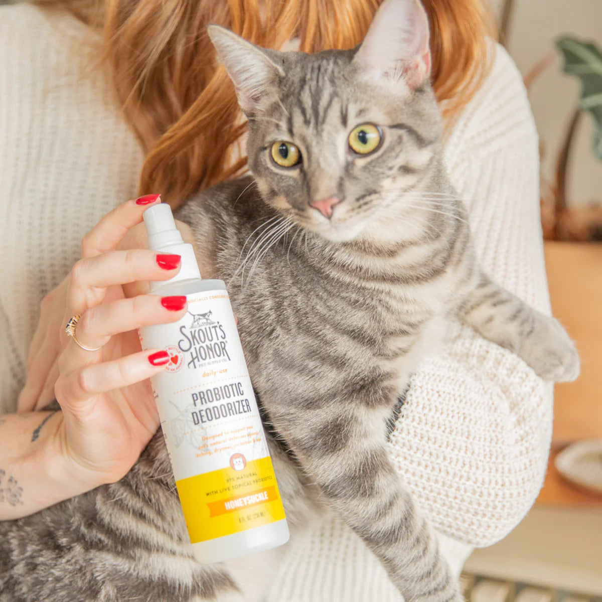 SKOUT'S HONOR CAT PROBIOTIC DEODORIZER HONEYSUCKLE 8OZ