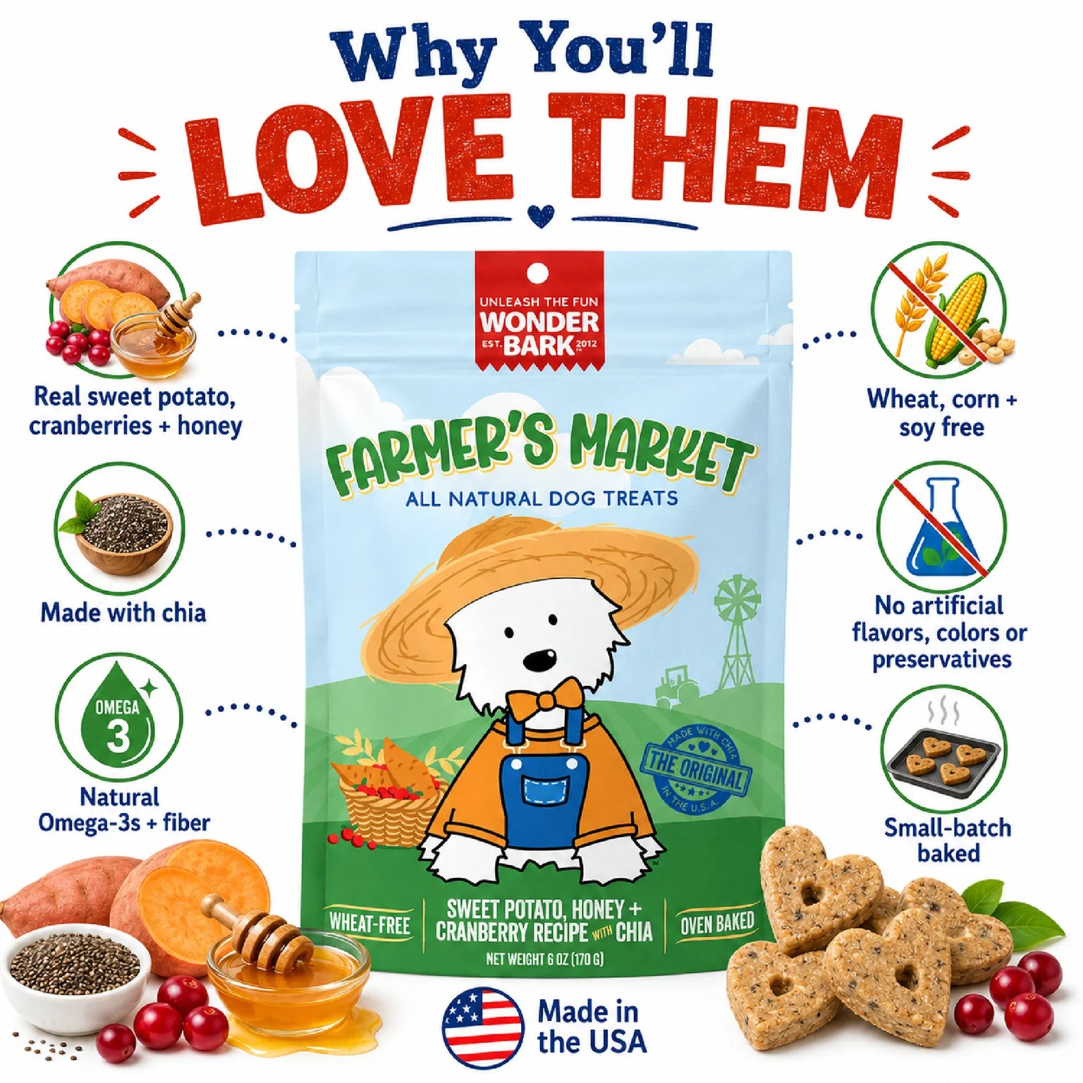 WONDER BARK Everydays Farmer's Market Biscuits 6oz