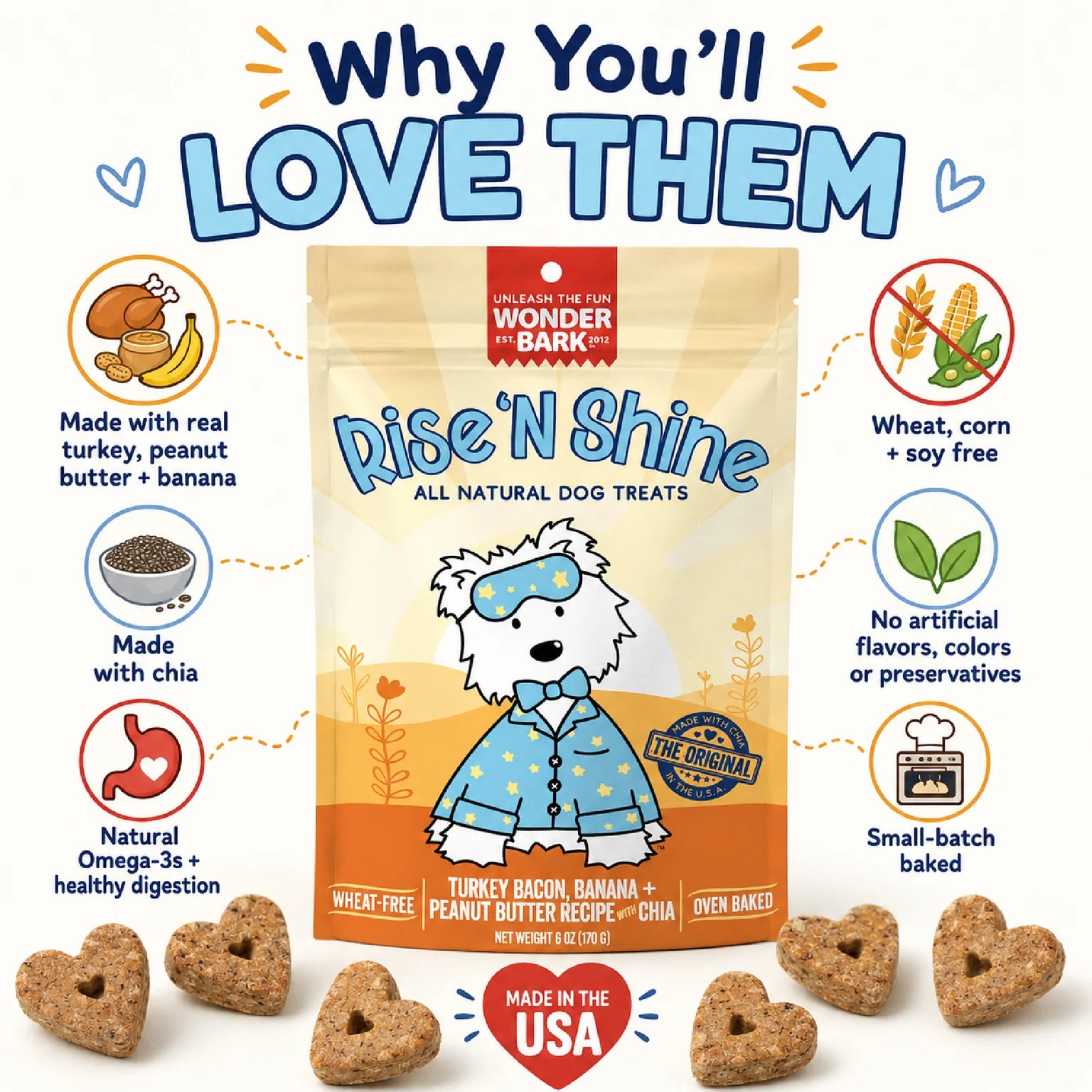 WONDER BARK Everydays Rise 'N Shine Biscuits 6oz