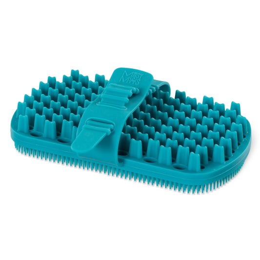 MESSY MUTTS DOG DUAL SIDED GROOMING BRUSH BLUE