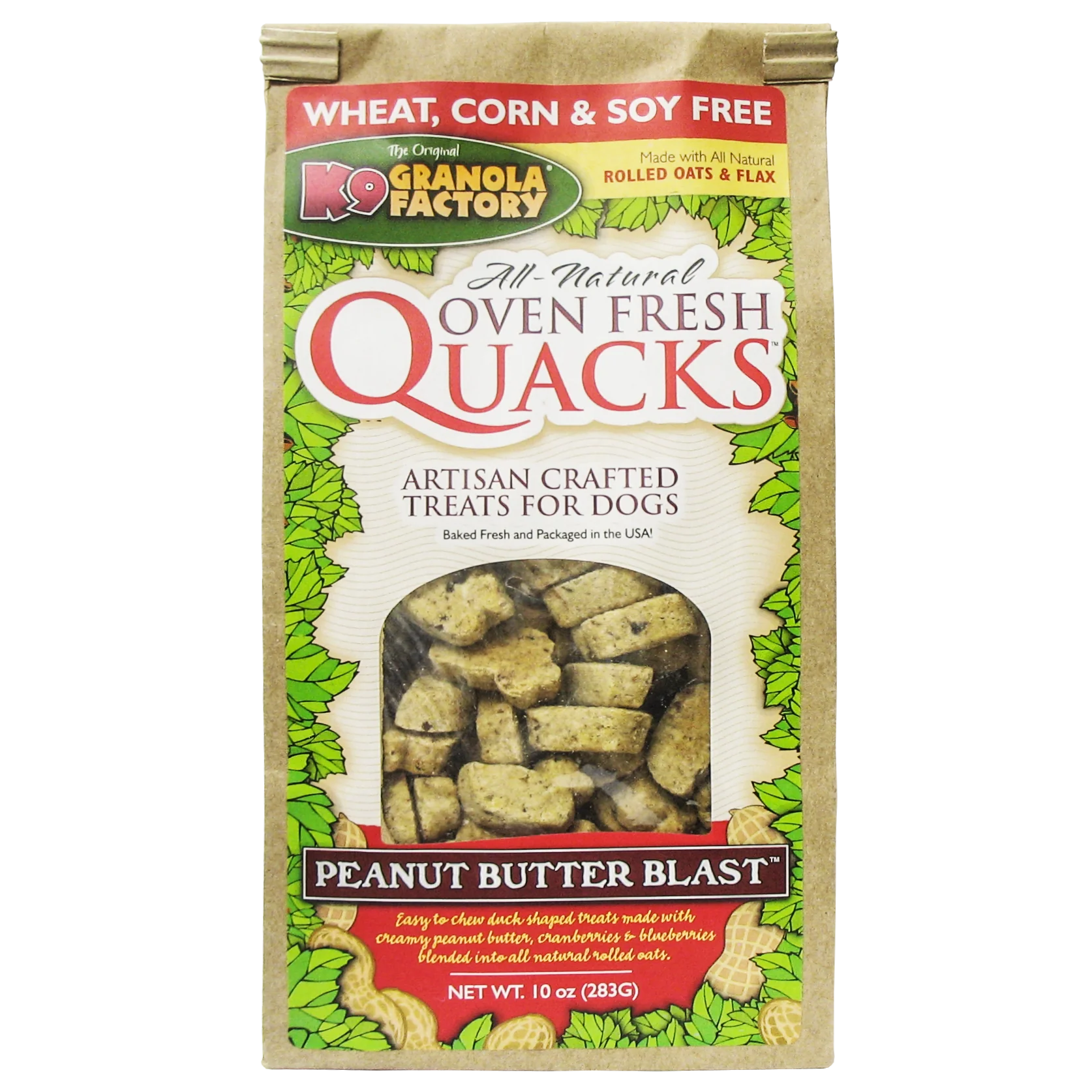 K9 Granola Factory Quacks - Peanut Butter Blast 10oz
