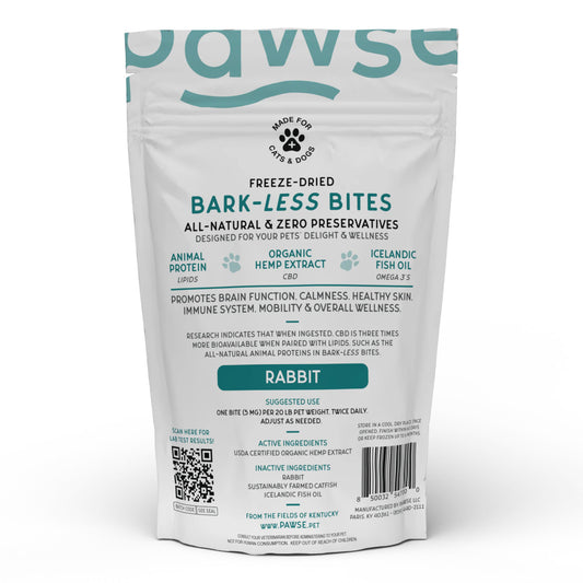 Pawse 300mg CBD Treats (60 Ct) Rabbit