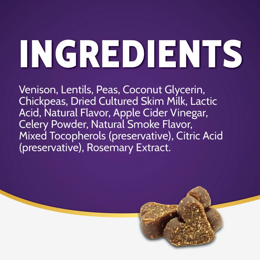 ZIGNATURE DOG SOFT MOIST TREATS GRAIN FREE VENISON 4OZ