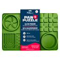 Load image into Gallery viewer, Palz&Co Paw Puzzle Silicone Slow Feeding Mat - Large Green
