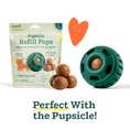Load image into Gallery viewer, WOOF DOG CHICKEN & PEANUT BUTTER POPS LARGE 8OZ - 7 PACK
