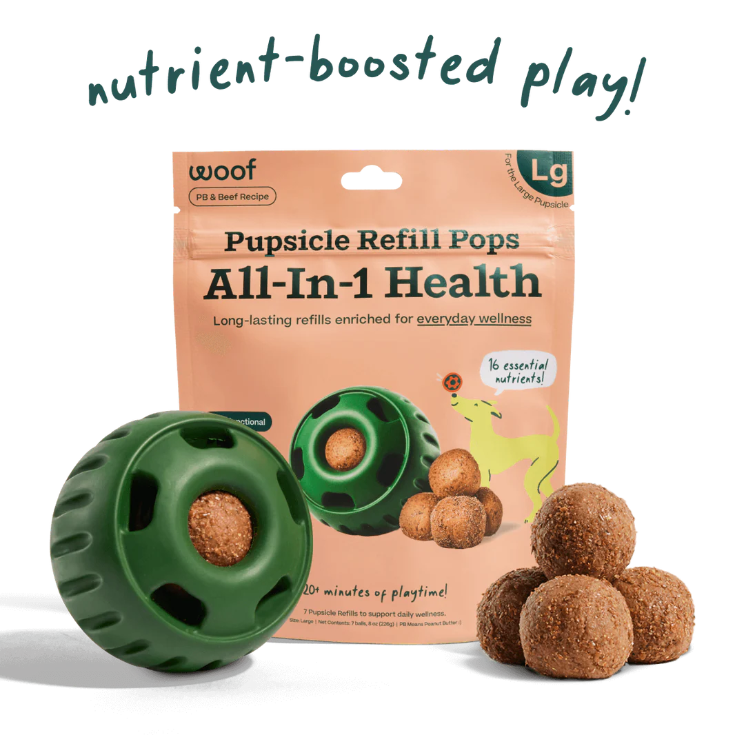 WOOF DOG ALL IN ONE WELLNESS POPS LARGE 8OZ - 7 PACK