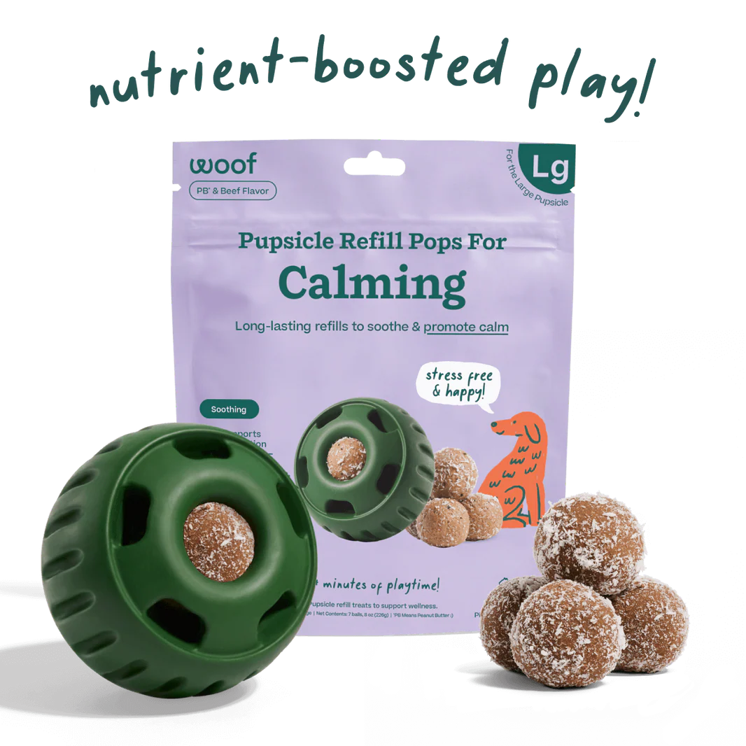 WOOF DOG CALMING WELLNESS POPS - LARGE 8 OZ