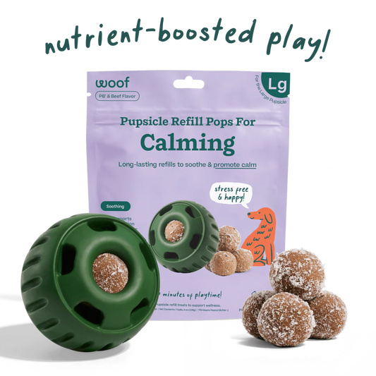 WOOF DOG CALMING WELLNESS POPS - LARGE 8 OZ