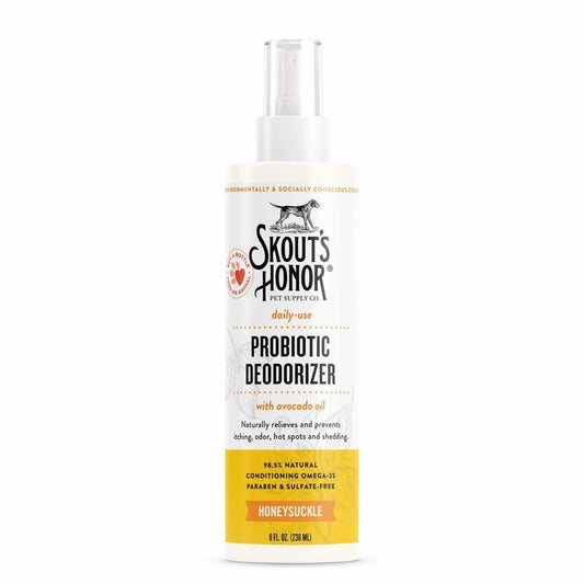 SKOUT'S HONOR DOG PROBIOTIC DEODORIZER HONEYSUCKLE 8OZ