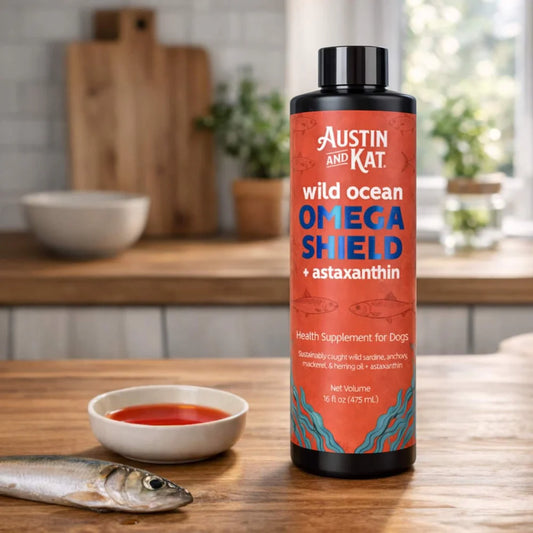 AUSTIN & KAT DOG WILD OCEAN OMEGA SHIELD WITH ASTAXANTHIN 16OZ