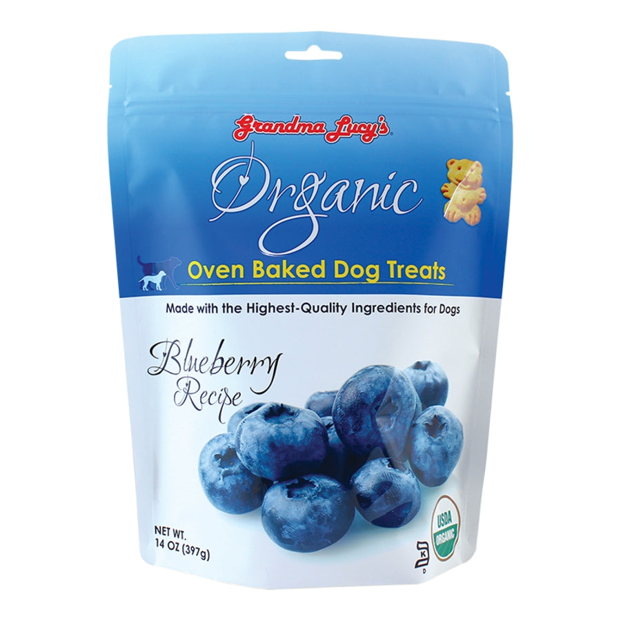 GRANDMA LUCY'S DOG ORGANIC BAKED BLUEBERRY TREAT 14OZ