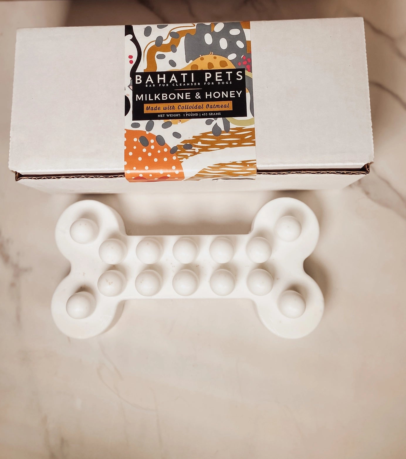 Soap - Bahati Pets Honey and Colloidal Oats Bar Soap For Dogs with Massagers