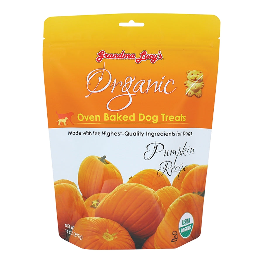 GRANDMA LUCY'S DOG ORGANIC BAKED PUMPKIN TREAT 14OZ