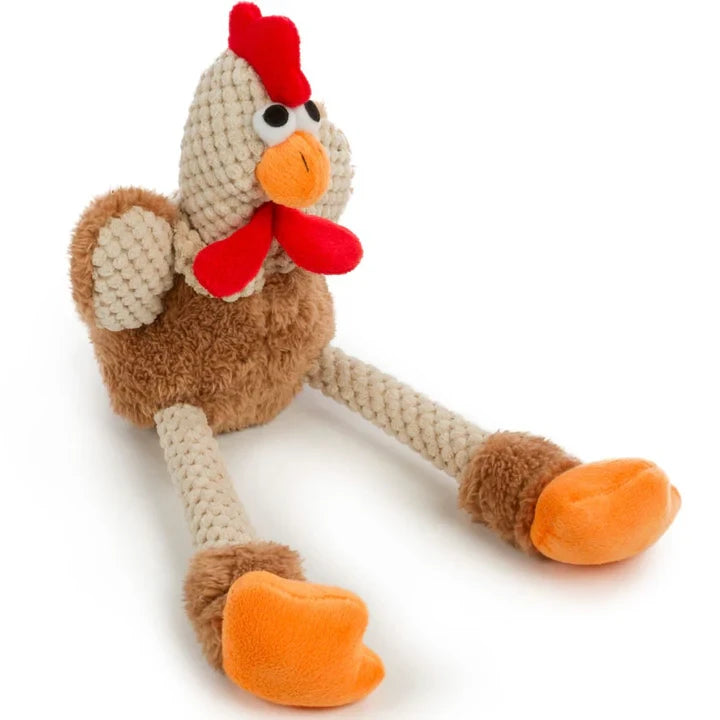 goDog Checkers Skinny Brown Rooster Brown Lg