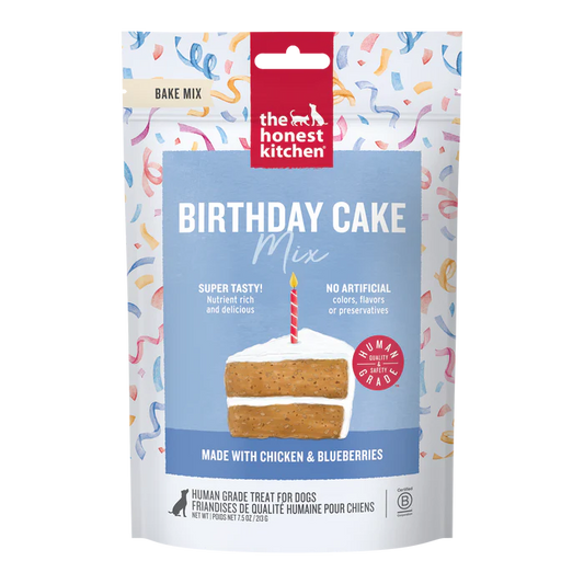 THE HONEST KITCHEN DOG BIRTHDAY CAKE MIX MADE WITH CHICKEN & BLUEBERRIES 7.5 OZ POUCH
