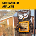 Load image into Gallery viewer, Heath Owl Suet 'n Seed Dual Bird Feeder for Suet Cakes & Sunflower Seeds
